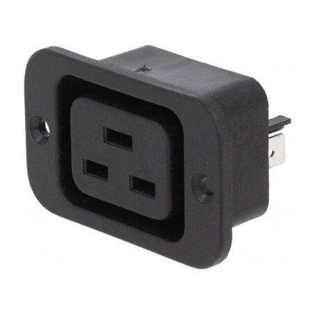 Conector Alimentare AC Soclu Mamă 16A IEC C19 | Electronic-mag.ro | Componente Electronice
