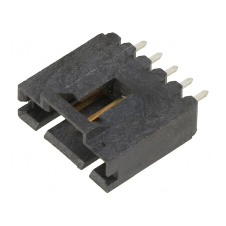Soclu cablu-placă 2,54mm PIN 5 aurit THT | Electronic-mag.ro | Componente Electronice