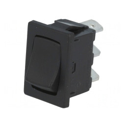 Comutator Basculant ON-ON 10A Negru | Electronic-mag.ro | Componente Electronice