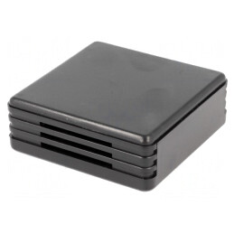 Carcasă ABS neagră pentru alarmă 71x71x27mm | Electronic-mag.ro | Componente Electronice