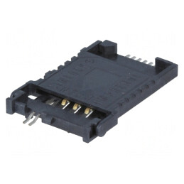 Conector: pentru carduri; SIM; SMT; PIN: 6; 3mm; 100mΩ