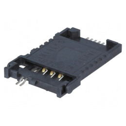 Conector pentru carduri SIM SMT 6 PIN 3mm 100mΩ | Electronic-mag.ro | Componente Electronice