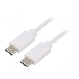 Cablu USB C 2.0 1.4m Alb | Electronic-mag.ro | Componente Electronice