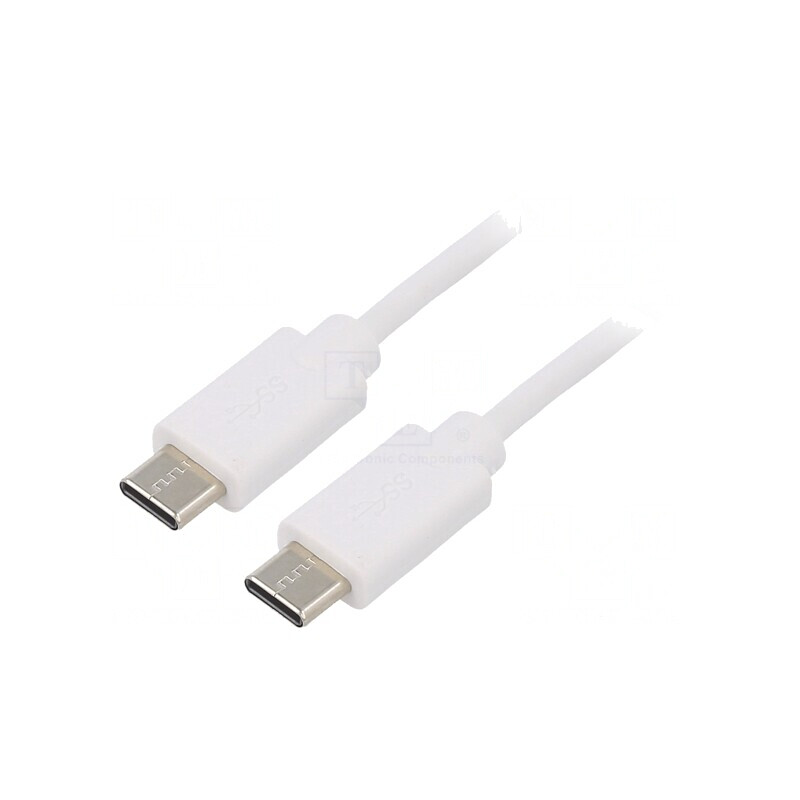 Cablu USB C 2.0 1.4m Alb | Electronic-mag.ro | Componente Electronice Cablu USB C 2.0 1.4m Alb | Electronic-mag.ro | Componente Electronice