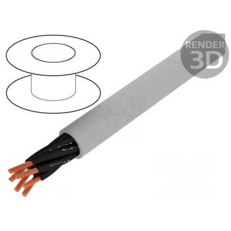 Cablu Neecranat 6x0,75mm2 300V 500V Gri | Electronic-mag.ro | Componente Electronice