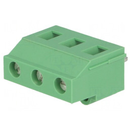 Regletă de conexiuni PCB 90° 7,5mm 3 piste 24A | Electronic-mag.ro | Componente Electronice