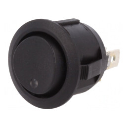 Comutator Basculant 3 Pini ON-OFF-ON cu LED 20A 14V Negru | Electronic-mag.ro | Componente Electronice