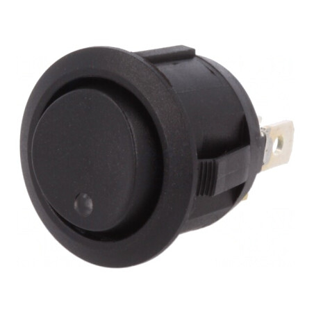 Comutator Basculant 3 Pini ON-OFF-ON cu LED 20A 14V Negru | Electronic-mag.ro | Componente Electronice