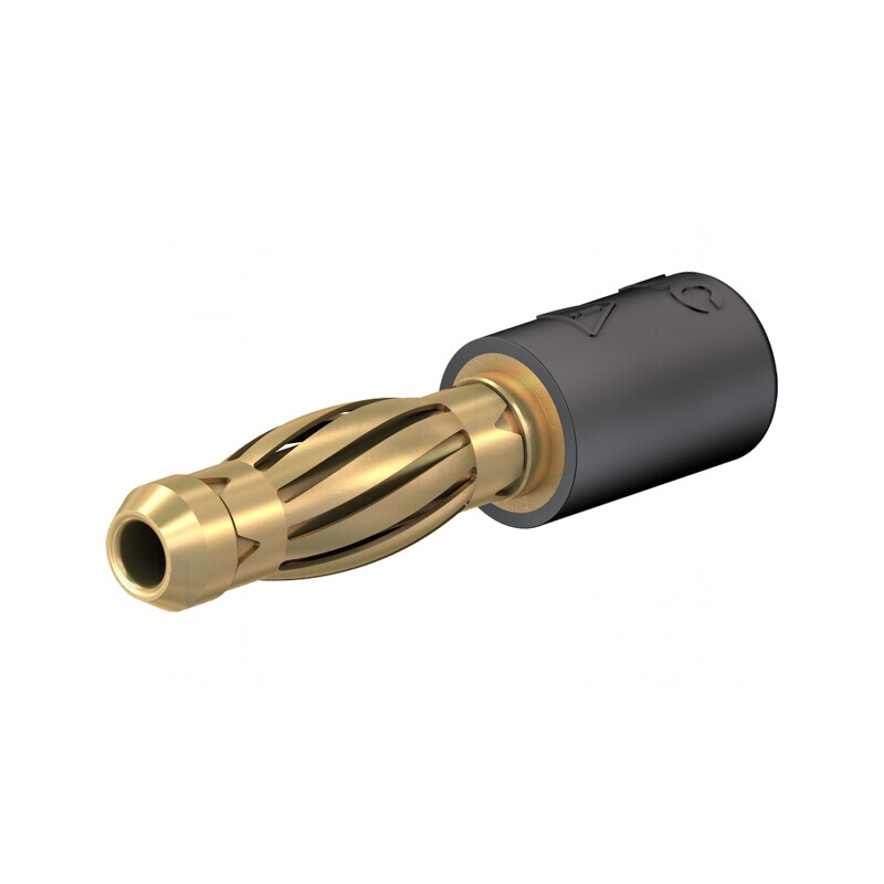 Adaptor Banană 4mm Negru Aurit 25A | Electronic-mag.ro | Componente Electronice