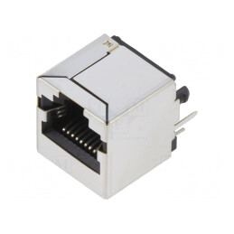 Soclu RJ50 10p10c Ecranat pentru PCB THT | Electronic-mag.ro | Componente Electronice