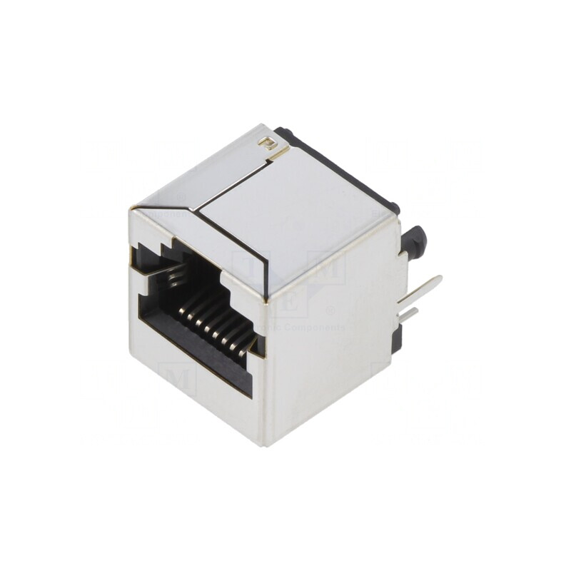 Soclu RJ50 10p10c Ecranat pentru PCB THT | Electronic-mag.ro | Componente Electronice