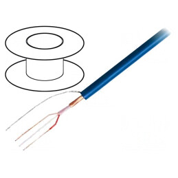 Cablu Microfon Albastru OFC 2x0,22mm² | Electronic-mag.ro | Componente Electronice