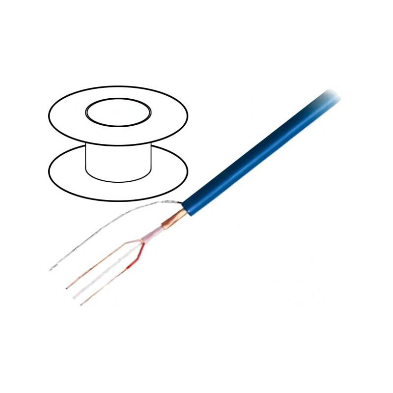 Cablu Microfon Albastru OFC 2x0,22mm² | Electronic-mag.ro | Componente Electronice