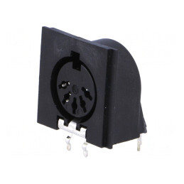 Soclu DIN 5 PIN 180° pentru PCB | Electronic-mag.ro | Componente Electronice