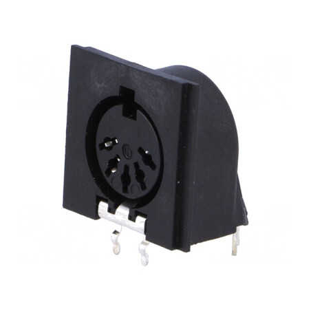 Soclu DIN 5 PIN 180° pentru PCB | Electronic-mag.ro | Componente Electronice