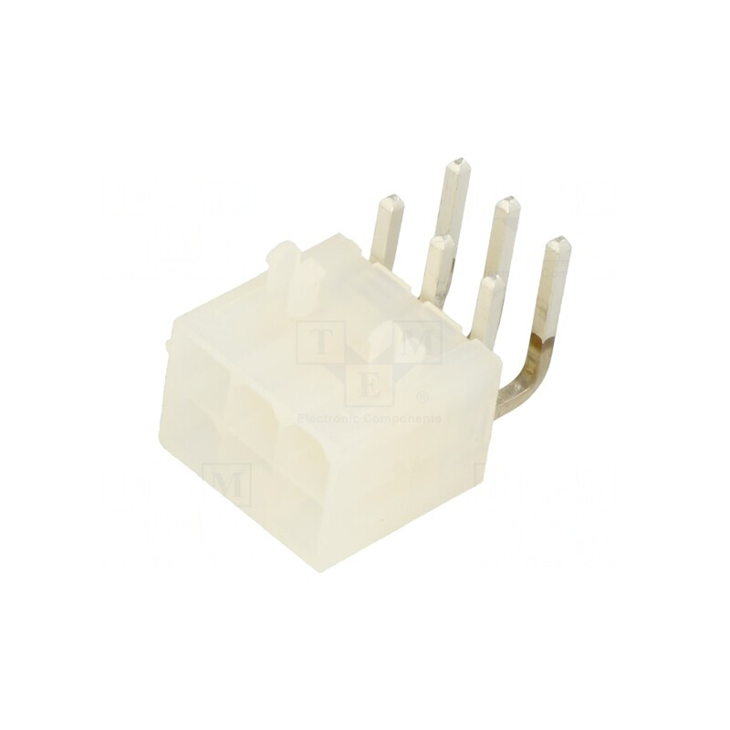 Soclu cablu-placă tată Mini-Fit Jr 6 pini aurit 4,2mm 13A | Electronic-mag.ro | Componente Electronice