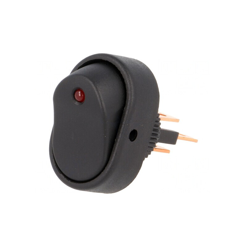 Comutator Basculant ON-OFF 15A/24VDC cu LED Negru | Electronic-mag.ro | Componente Electronice Comutator Basculant ON-OFF 15A/24VDC cu LED Negru | Electronic-mag.ro | Componente Electronice