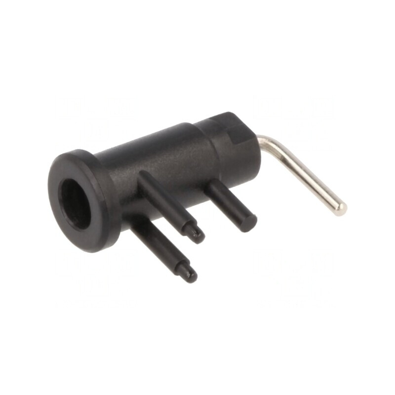 Soclu Banană Negru 2mm 10A 600V Panou | Electronic-mag.ro | Componente Electronice