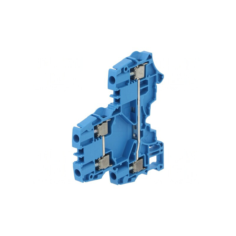 Conector de Îmbinare Șine 0,2-4mm2 2 Piste 4 Borne Albastru SNK | Electronic-mag.ro | Componente Electronice