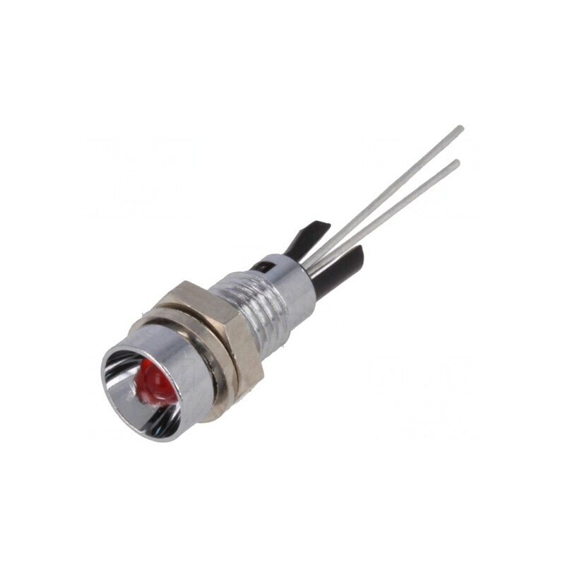 Lampă LED Roșie Ø6mm pentru PCB | Electronic-mag.ro | Componente Electronice