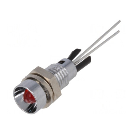 Lampă LED Roșie Ø6mm pentru PCB | Electronic-mag.ro | Componente Electronice