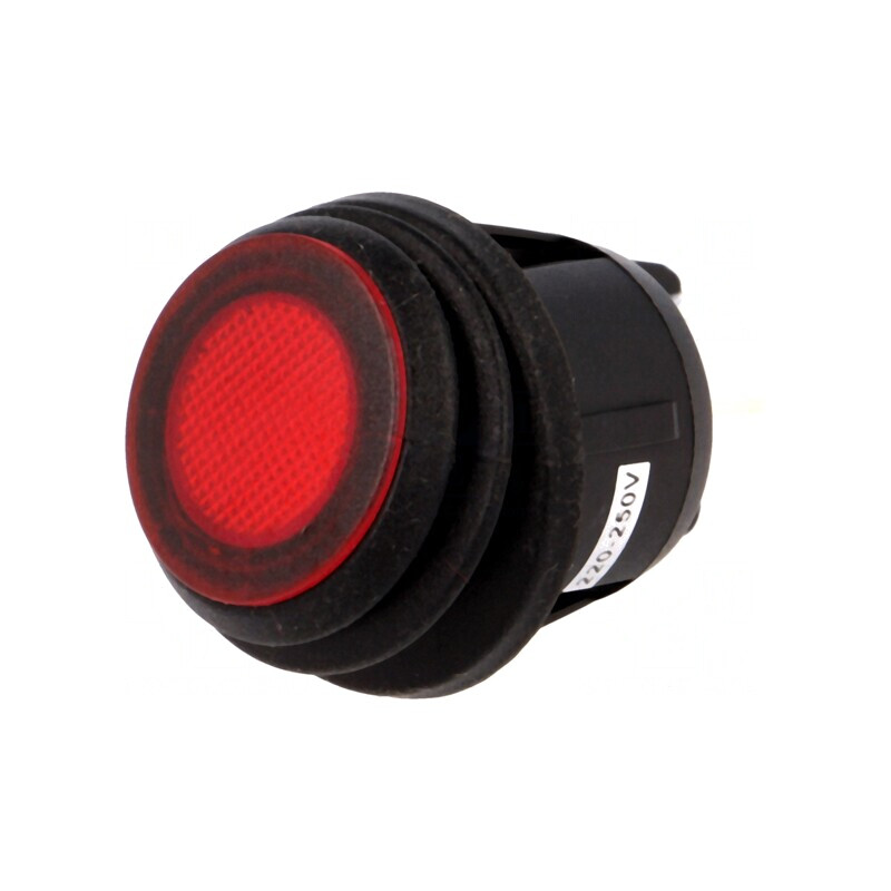 Comutator Rocker DPST ON-OFF 20A 12V LED Roșu IP65 | Electronic-mag.ro | Componente Electronice