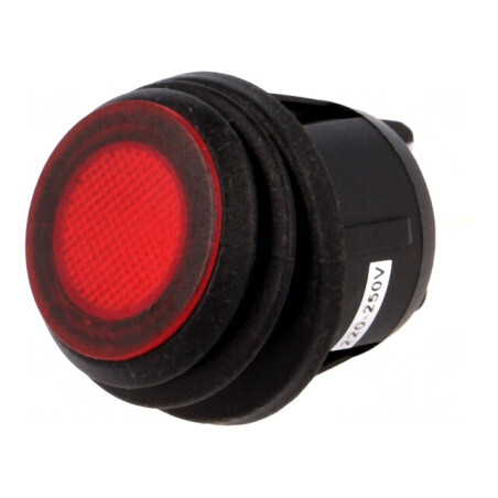 Comutator Rocker DPST ON-OFF 20A 12V LED Roșu IP65 | Electronic-mag.ro | Componente Electronice