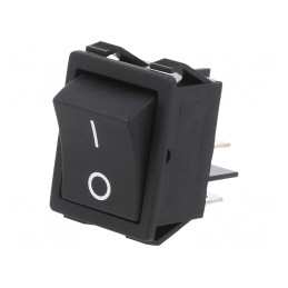 Rocker Switch ON-OFF 16A 250V Black | Electronic-mag.ro | Componente Electronice