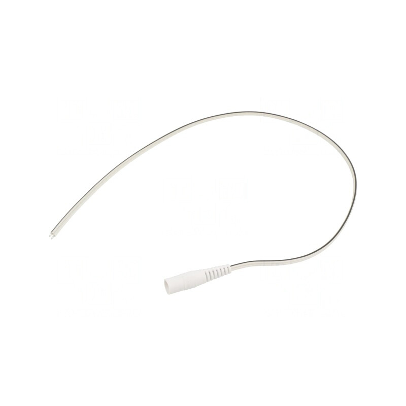 Cablu Alb DC 5,5/2,1 Soclu Drept 2x0,5mm2 0,5m | Electronic-mag.ro | Componente Electronice Cablu Alb DC 5,5/2,1 Soclu Drept 2x0,5mm2 0,5m | Electronic-mag.ro | Componente Electronice