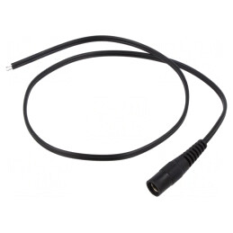 Cablu Alimentare DC 5,5/2,5 Negru 0,5m | Electronic-mag.ro | Componente Electronice