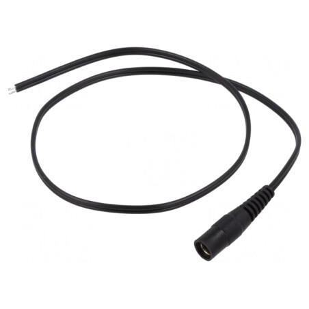 Cablu Alimentare DC 5,5/2,5 Negru 0,5m | Electronic-mag.ro | Componente Electronice