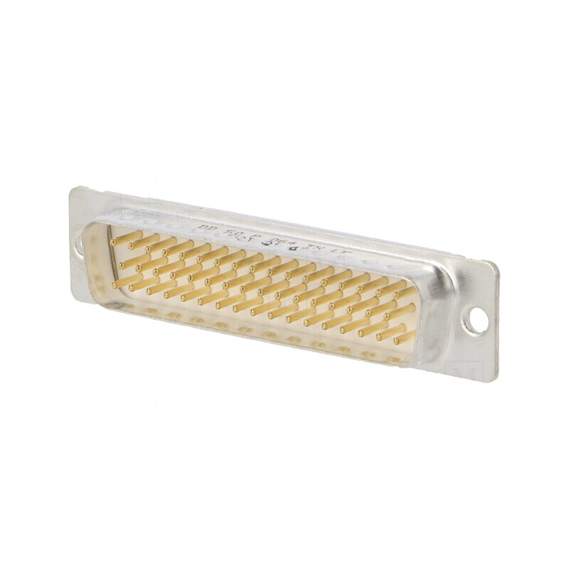 Conector D-Sub 50-Pini Soclu Tată Panou Drept Lipire | Electronic-mag.ro | Componente Electronice