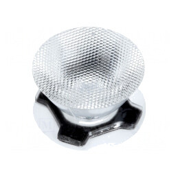 Lentilă LED Rotundă Transparentă 30-34°