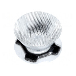 Lentilă LED Rotundă Transparentă 30-34° | Electronic-mag.ro | Componente Electronice