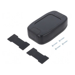 Carcasă Universală Neagră ABS 75.2x125.1x33mm | Electronic-mag.ro | Componente Electronice
