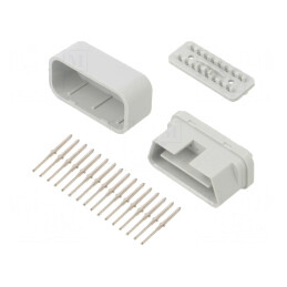 Carcasă OBD ABS Gri Deschis 48.3mm x 18mm x 24.7mm | Electronic-mag.ro | Componente Electronice