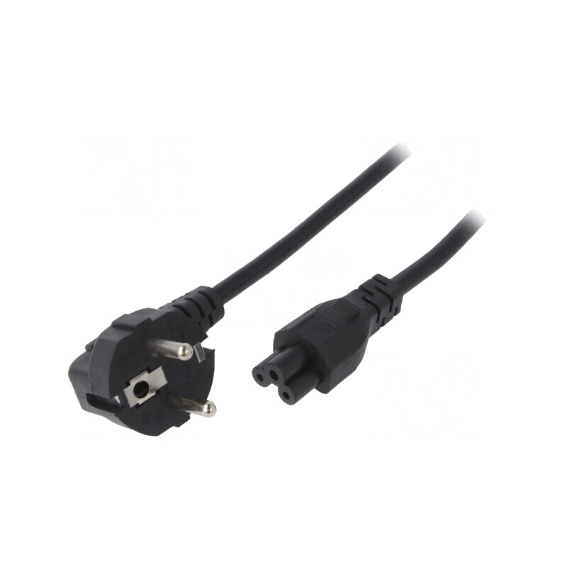 Cablu Electric 3x0,5mm2 cu Ștecăr în Unghi și Conector IEC C5 | Electronic-mag.ro | Componente Electronice Cablu Electric 3x0,5mm2 cu Ștecăr în Unghi și Conector IEC C5 | Electronic-mag.ro | Componente Electronice