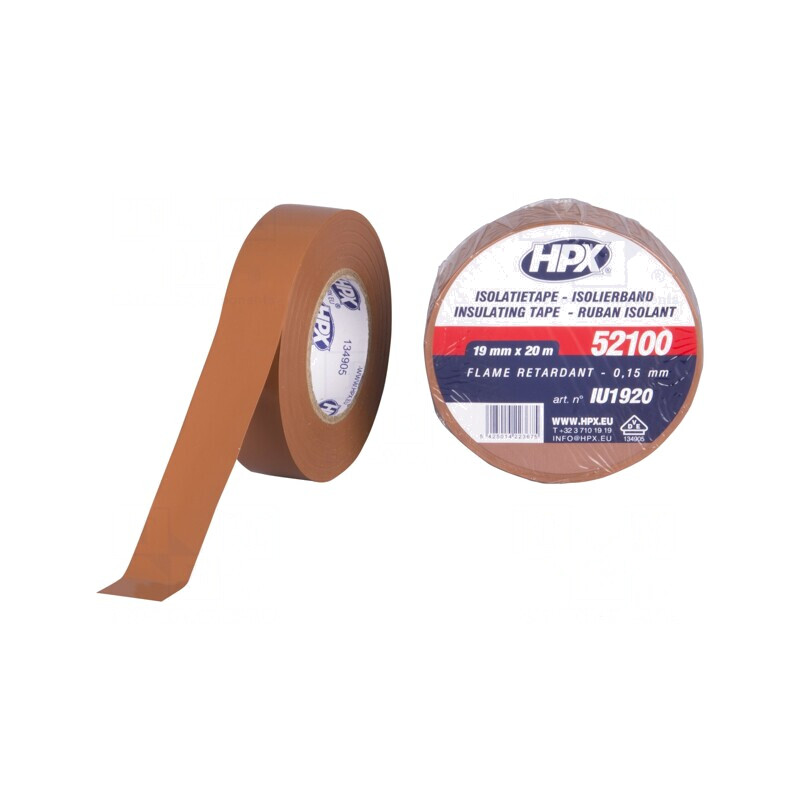 Bandă Electroizolantă Maro 19mm x 20m | Electronic-mag.ro | Componente Electronice