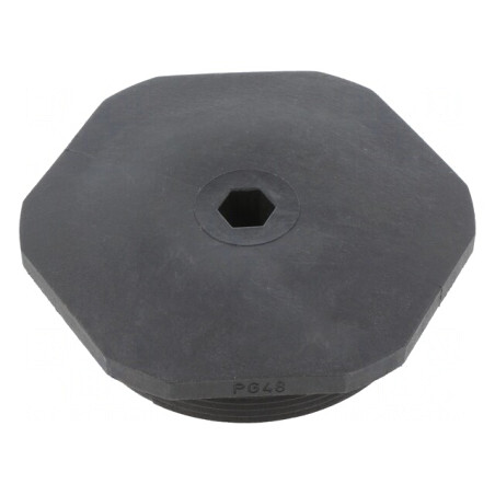 Capac de protecție negru PG48 IP54 din poliamidă | Electronic-mag.ro | Componente Electronice