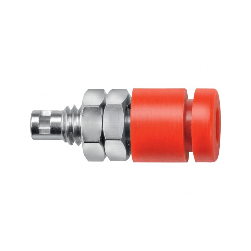 Soclu Banană 2mm 10A Roșu Cu Izolație | Electronic-mag.ro | Componente Electronice