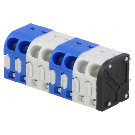 Regletă de Conexiuni PCB 45° 3,5mm 8 Piste 5A | Electronic-mag.ro | Componente Electronice