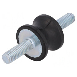 Atenuator de Vibrații M6 20mm Guma 15mm | Electronic-mag.ro | Componente Electronice