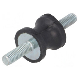 Atenuator de vibraţii M6 20mm gumă | Electronic-mag.ro | Componente Electronice