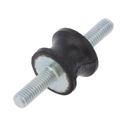 Atenuator de Vibrații M6 20mm Guma 15mm | Electronic-mag.ro | Componente Electronice