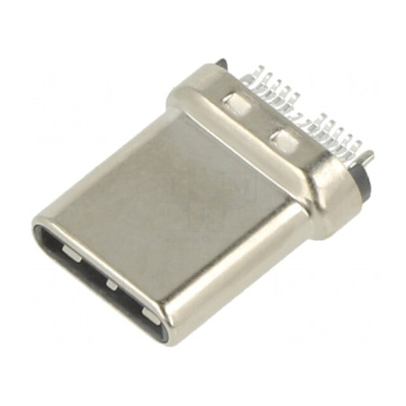 Mufă USB C PCB SMT Orizontală Aurită 5A USB 3.1 | Electronic-mag.ro | Componente Electronice