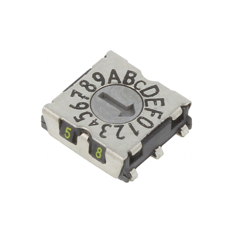Întrerupător codificare HEX/BCD 16 Poz SMD 80mΩ | Electronic-mag.ro | Componente Electronice