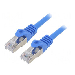 Cablu Patch Cord F/UTP Cat6 Albastru 2m RJ45 | Electronic-mag.ro | Componente Electronice