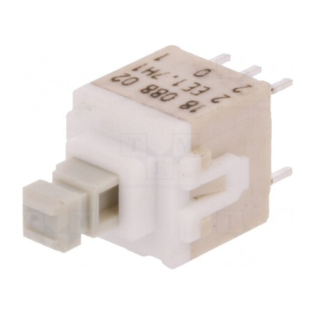 Comutator Tastatură Albă 2 DPDT 0.1A 32VDC | Electronic-mag.ro | Componente Electronice