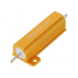 Rezistor bobinat cu radiator 4,7Ω 50W ±1% | Electronic-mag.ro | Componente Electronice