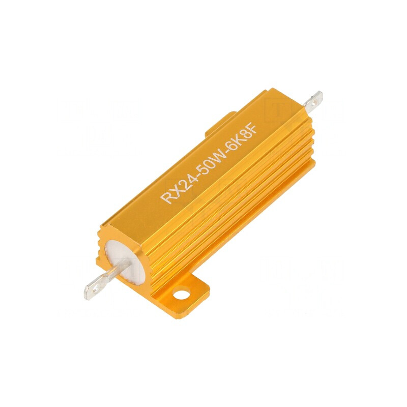 Rezistor Bobinat cu Radiator 6.8kΩ 50W ±1% | Electronic-mag.ro | Componente Electronice